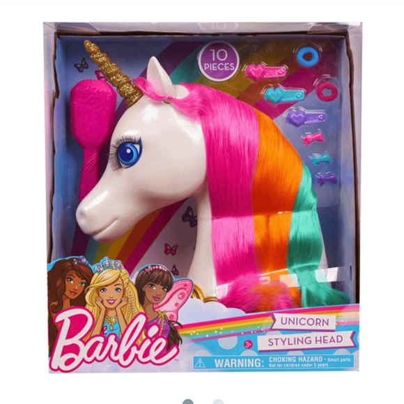 unicorn barbie head
